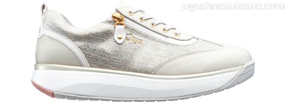 Joya Fashion Sneaker | Laura Beige/White