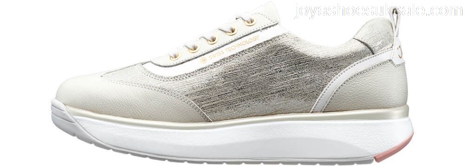 Joya Fashion Sneaker | Laura Beige/White